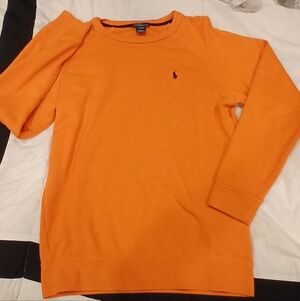 Polo by Ralph Lauren Boys Vibrant Orange Crewneck thermal shirt